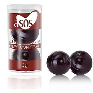 Cápsula beijável A sós Aroma Uva com 02 unidades