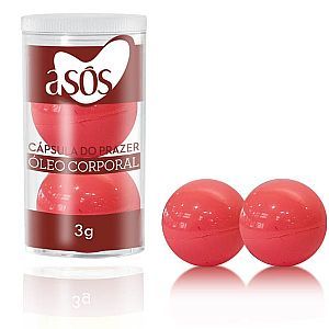 Cápsula beijável A sós Aroma Morango com 02 unidades
