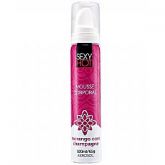 Mousse Sexy Hot Corporal Aerosol Aroma Morango com Champagne