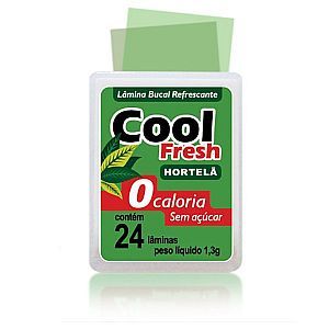Lâmina Cool Fresh Sabor Hortelã com 24 Lâminas
