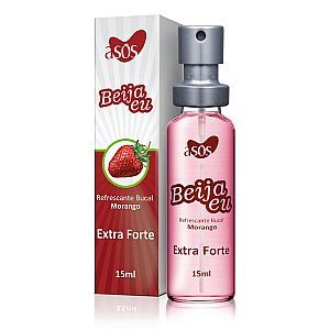 Refrescante Bucal A sós Beija Eu Morango Extra Forte