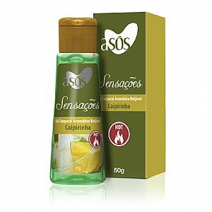 Gel A sós Sensações Comestível Hot Sabor Caipirinha - 50g