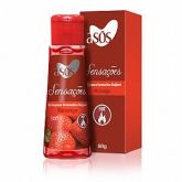 Gel A sós Sensações Comestível Hot Sabor Morango - 50g