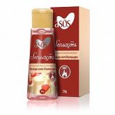 Gel A sós Sensações Comestível Hot Sabor Morango com Champag