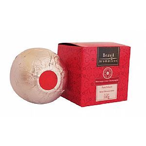 Bola Efervescente para Banho Brasil Aromático Morango com Ch