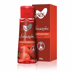 Gel A sós Sensações Comestível Hot Sabor Morango - 50g